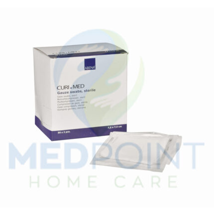 Curi Med Επιθέματα γάζας απλά αποστειρωμένα 8ply 7.5x7.5cm 2 τμχ