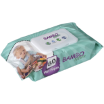 Μωρομάντηλα Bambo με καπάκι 80τεμ.