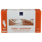 Γάντια Latex Classic, εκρού με πούδρα, Medium, 100 τμχ