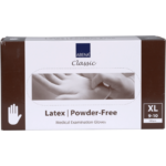 Γάντια Latex Classic, χωρίς πούδρα, XLarge 100 τμχ