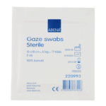 Curi Med Επιθέματα γάζας απλά, αποστειρωμένα 8ply, 10x10cm 2 τμχ