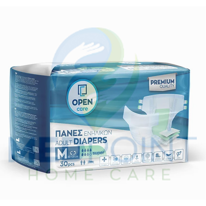 Πάνες Ενηλίκων Open Care Super Medium 30 τεμ. Πάνες Ενηλίκων Open Care Super Medium 30 τεμ.